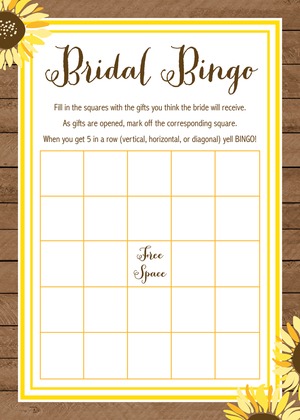 Sunflower Wood Who Knows The Bride Best Game