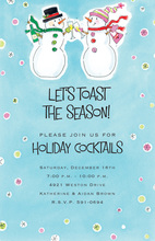 Toasting Snowmen Invitation