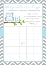 Yellow Chevron Elephant Baby Shower Bingo Game