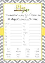 Deep Yellow Adorable Hoot Baby Animal Name Game