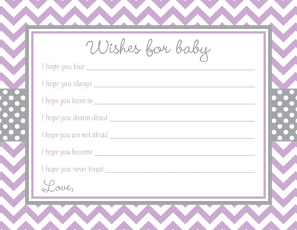 Purple Chevron Grey Border Notes