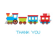 Choo Choo Train Folded Note Cards