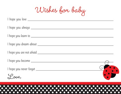 Cute Flying Ladybug Thank You Cards