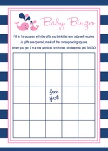 Yellow Chevron Baby Bingo