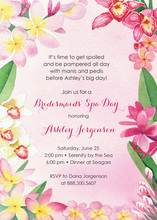 Fancy Blooming Orchid Invitation