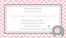 Rose Corners Pink Stripes Bring A Book Card
