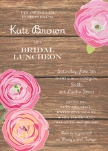 Purple Lavender Flower Bridal Shower Party Invitations