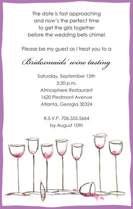 Perfect Wine Glasses Everywhere Invitations