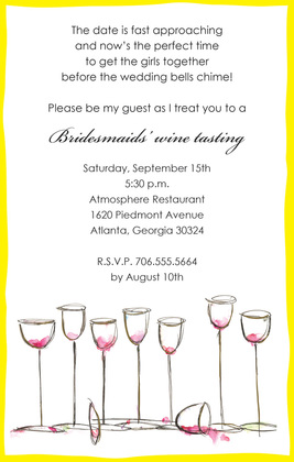 Perfect Wine Glasses Everywhere Invitations