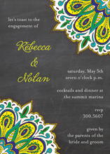 Faux Chalkboard Wedding Sign Invitations