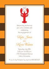 Traditional Red Lobster Symbol Rehearsal Invitations