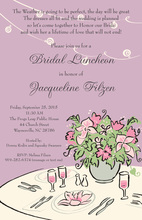 Elegant Wine Country Large Basin Party Invitations