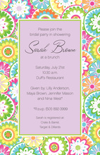 Vintage Floral Corners Invitation