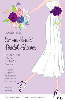 Champagne Glee Bridal Shower Invitations