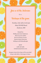 Kiwi Orange Lime Summer Invitation