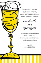 Martinis Modern Cocktails Party Invitations