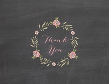 Bridal Chalkboard String Lights Thank You Cards