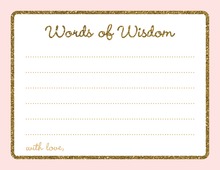 Deep Pink Adorable Hoot Advice Cards