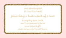 Rose Corners Pink Stripes Bring A Book Card