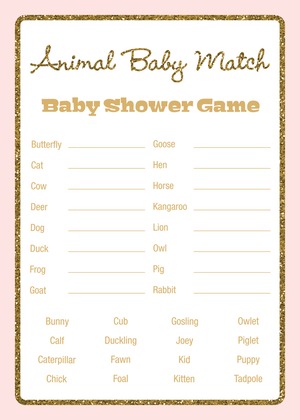 Gold Glitter Graphic Border Pink Bring A Book Card