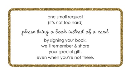 Gold Glitter Graphic Border Advice Cards