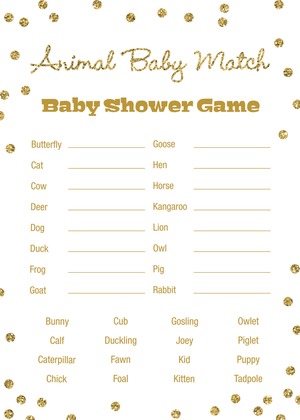 Gold Glitter Graphic Dots What's In Your Purse Game