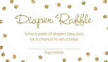 Kraft Mountain Adventure Diaper Raffle Cards