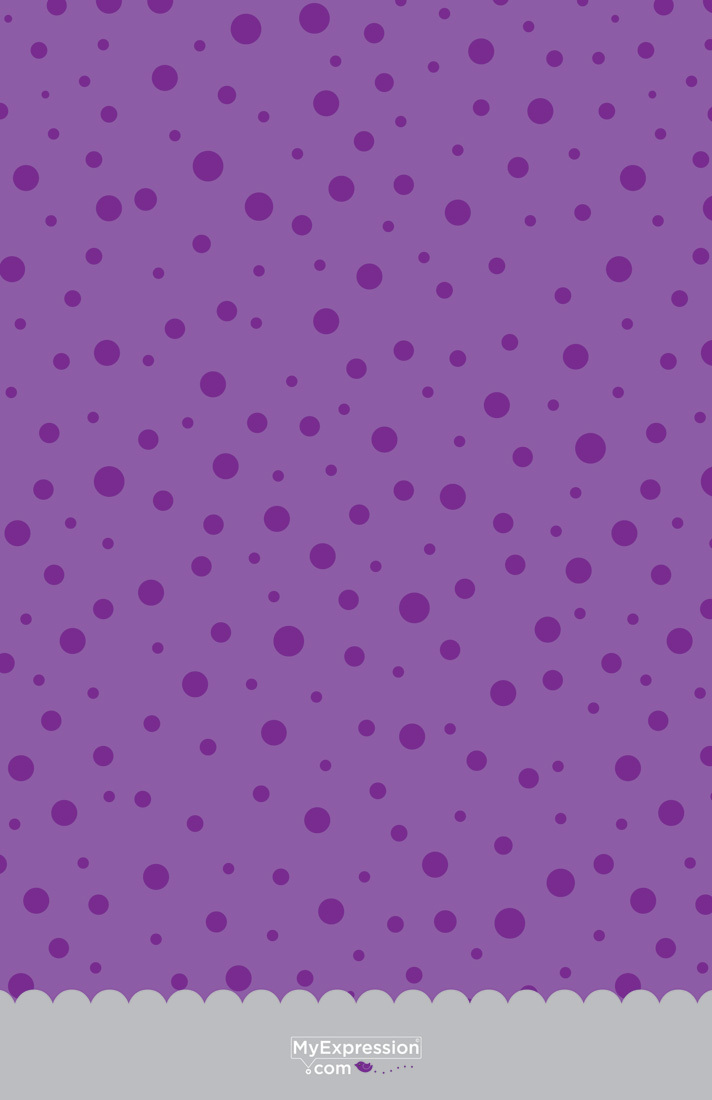 Monograms Olives Martinis Purple Polka Dots Invitation