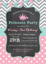 Old Style Princess Crown Invitations