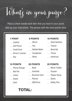 Whimsical Script Chalkboard Diaper Raffle Cards