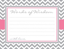 Pink Chevron Elephant Advice Cards