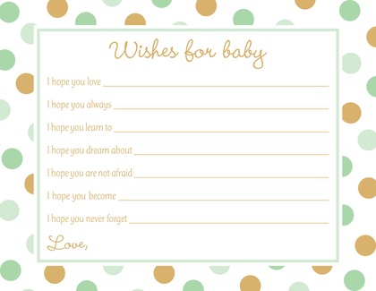 Mint Gold Dots Baby Shower Chevrons Invitation