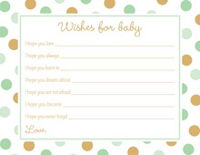 Kraft Black Script Baby Wishes