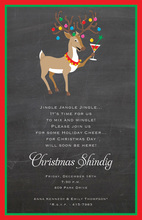 Tipsy Reindeer Chalkboard Invitations