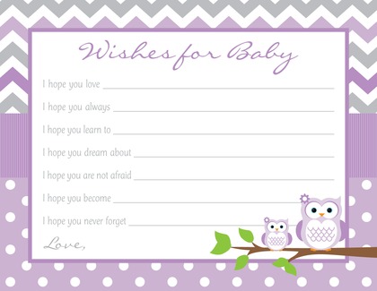 Purple Chevron Owls Baby Animal Name Game