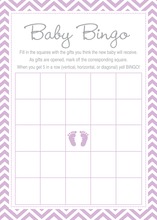 Gold Glitter Graphic Border Baby Bingo Cards