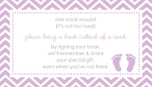 Lavender Polka Dots Bring A Book Card