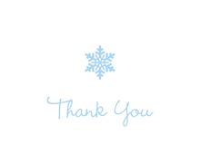Light Blue Snowflake Note Cards