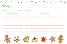 Christmas Cookies Recipe Cards