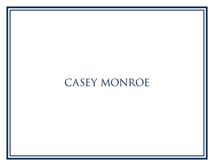 Black Double Border Folded Note