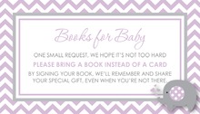 Lavender Polka Dots Bring A Book Card