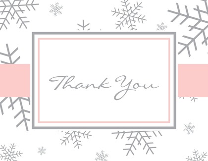 Snowflake Wood Grain Border Note