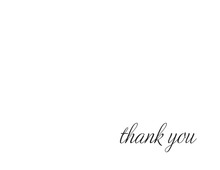 Simple Black Border Thank You Cards