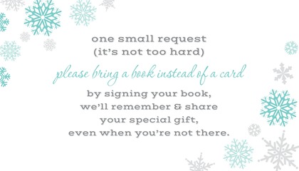 Aqua Snowflakes Advice Cards