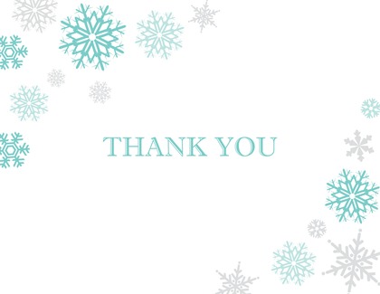 Pink Snowflakes Note