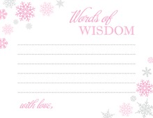 Gold Glitter Graphic Border Pink Advice Cards