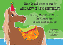 Playful Pony Ride Birthday Invitations