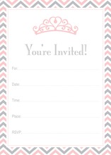 Pink Tiara Chevron Border Fill-in