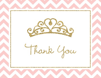 Pink Tiara Gold Chevron Border Fill-in