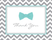 Light Blue Bow Tie Chalkboard Note